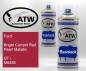 Preview: Ford, Bright Currant Red Pearl Metallic, EF / M6455: 400ml Sprühdose + 400ml Klarlack - Set, von ATW Autoteile West.